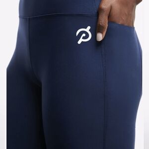 Set Of 3 Peloton Blue Leggings with Stretchy Fit and Logo